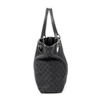 Shoulder Bag Eclipse Bucket Tote Black Monogrammed Canvas
