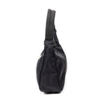 Handbag Vintage Mini Zip Hobo Black Nylon Canvas