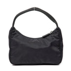Handbag Vintage Mini Zip Hobo Black Nylon Canvas