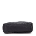 Handbag Vintage Mini Zip Hobo Black Nylon Canvas