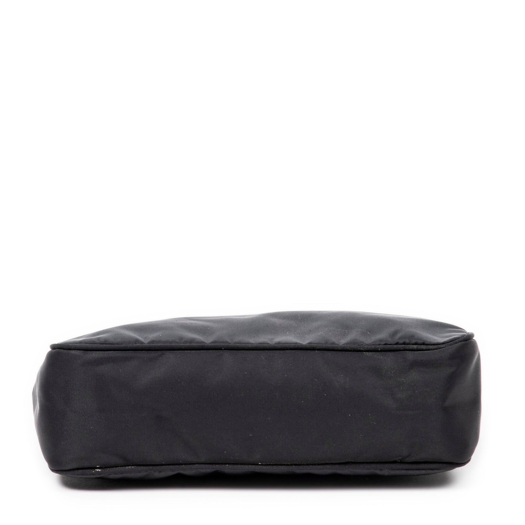 Handbag Vintage Mini Zip Hobo Black Nylon Canvas