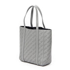 Bolso de hombro XXS Everyday Tote Piel gris con logo perforado