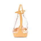 Bolso de hombro edición limitada Isaac Mizrahi Centenaire Sac Weekend PVC resina/cuero Vachetta color camel