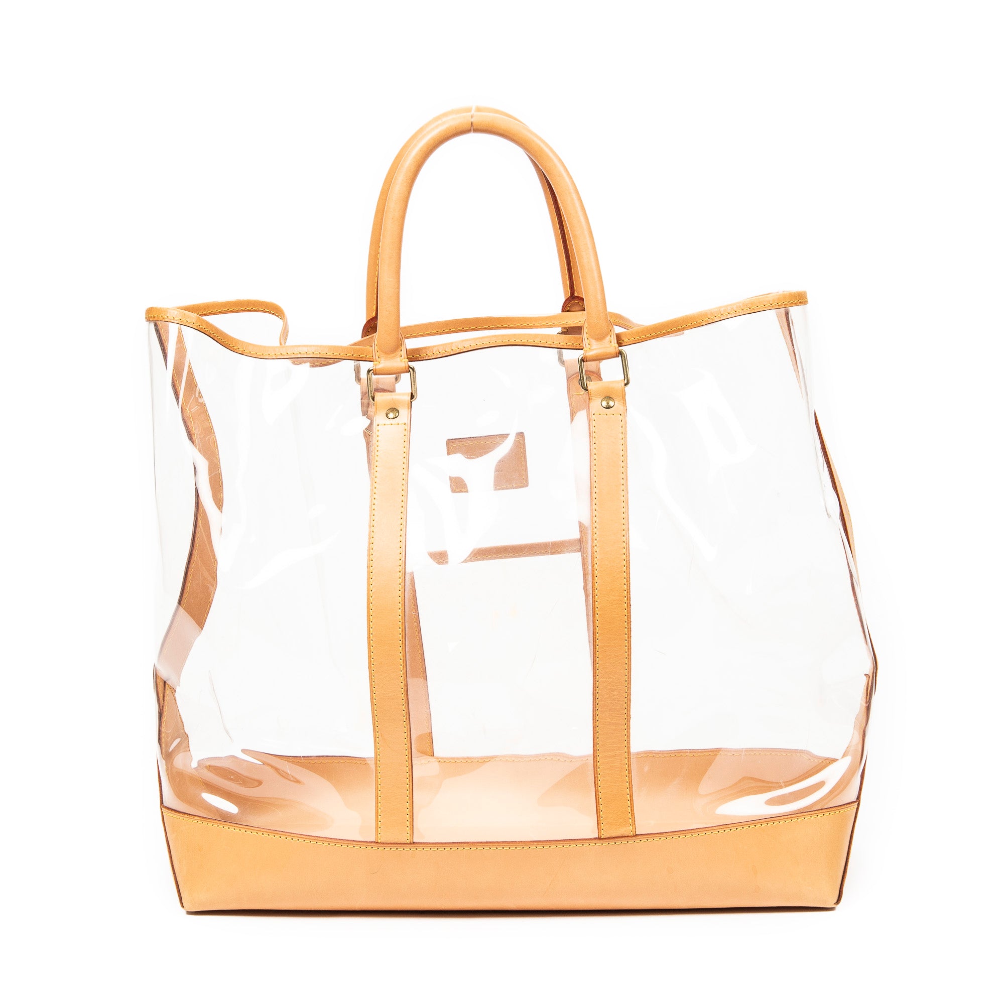 Shoulder Bag Ltd. Ed. Isaac Mizrahi Centenaire Sac Weekend Tan PVC Resin/Vachetta Leather