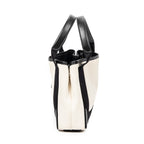 Shoulder Bag XS Navy Cabas Beige Canvas
