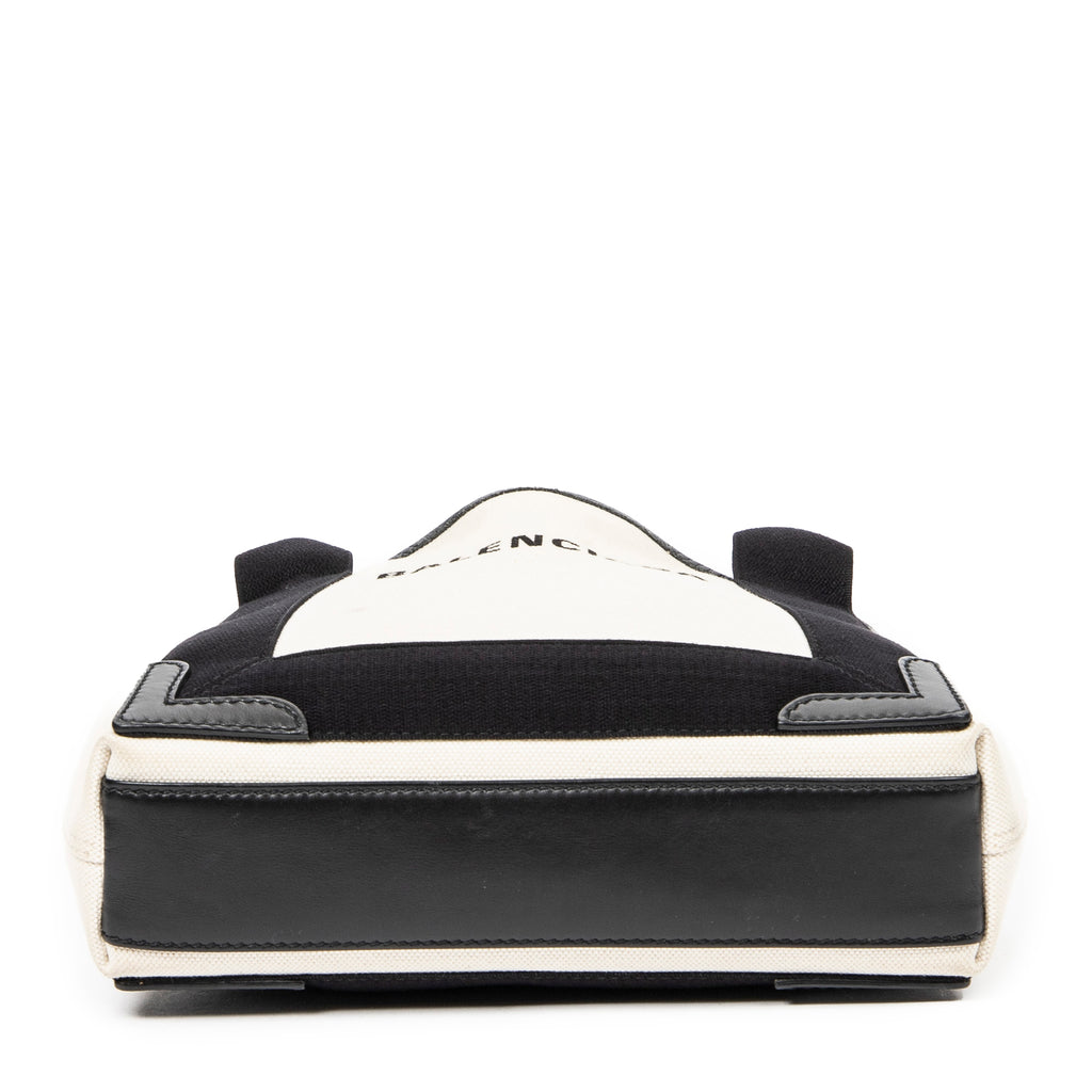 Shoulder Bag XS Navy Cabas Beige Canvas