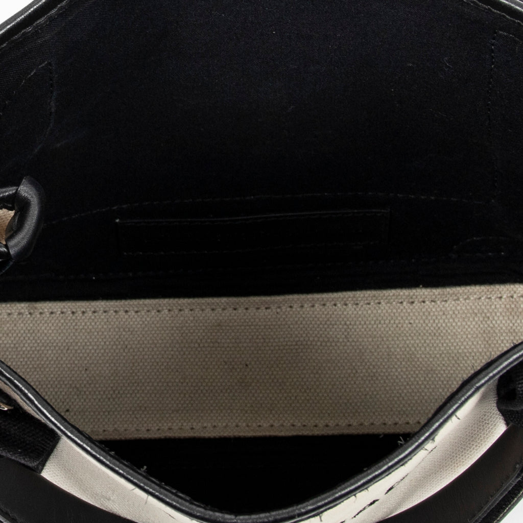 Shoulder Bag XS Navy Cabas Beige Canvas