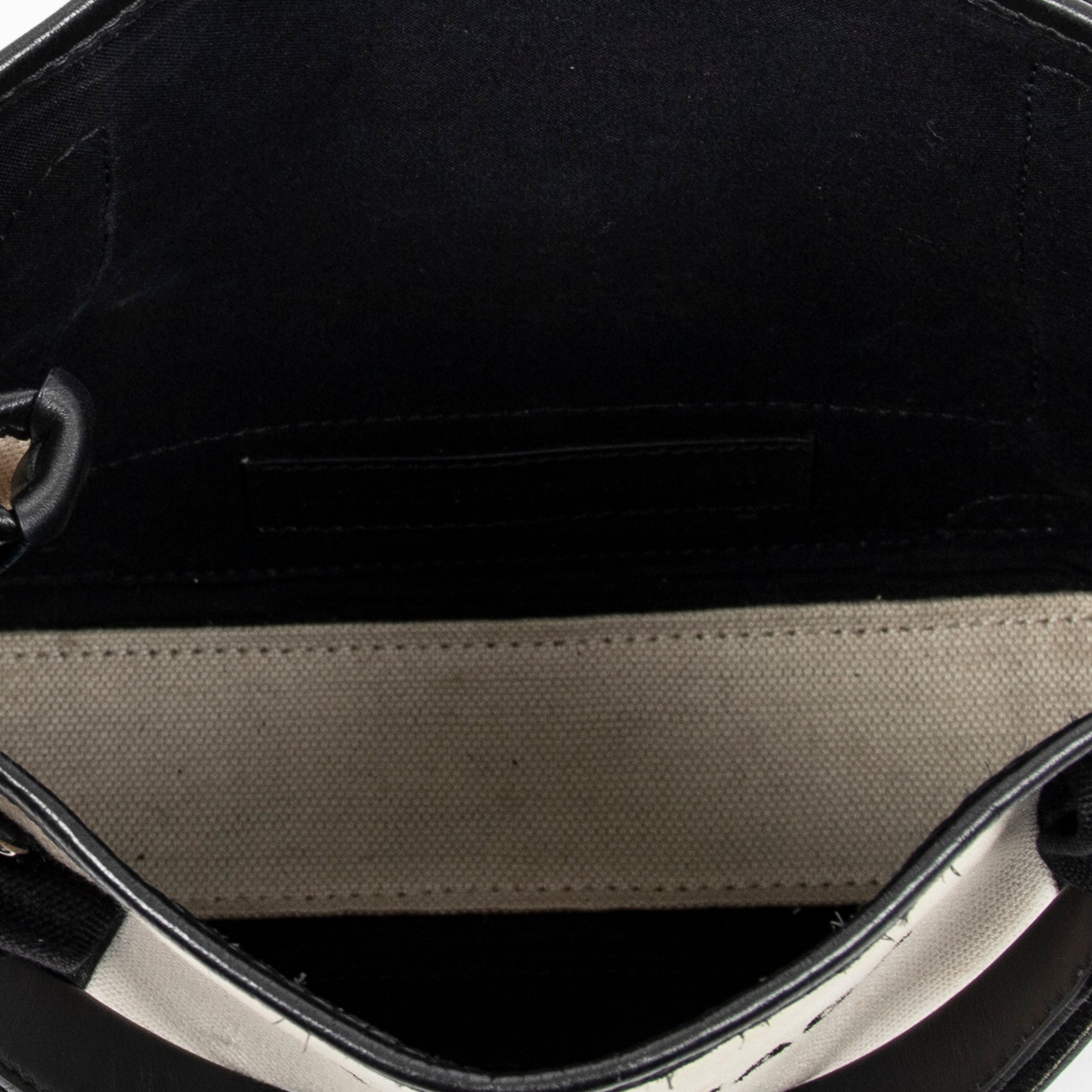 Shoulder Bag XS Navy Cabas Beige Canvas