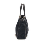 Shoulder Bag Large 3 D-Rings Abbey Shopper Black Monogrammed Canvas