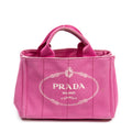 Handbag Small Canapa Tote Pink Canapa Canvas