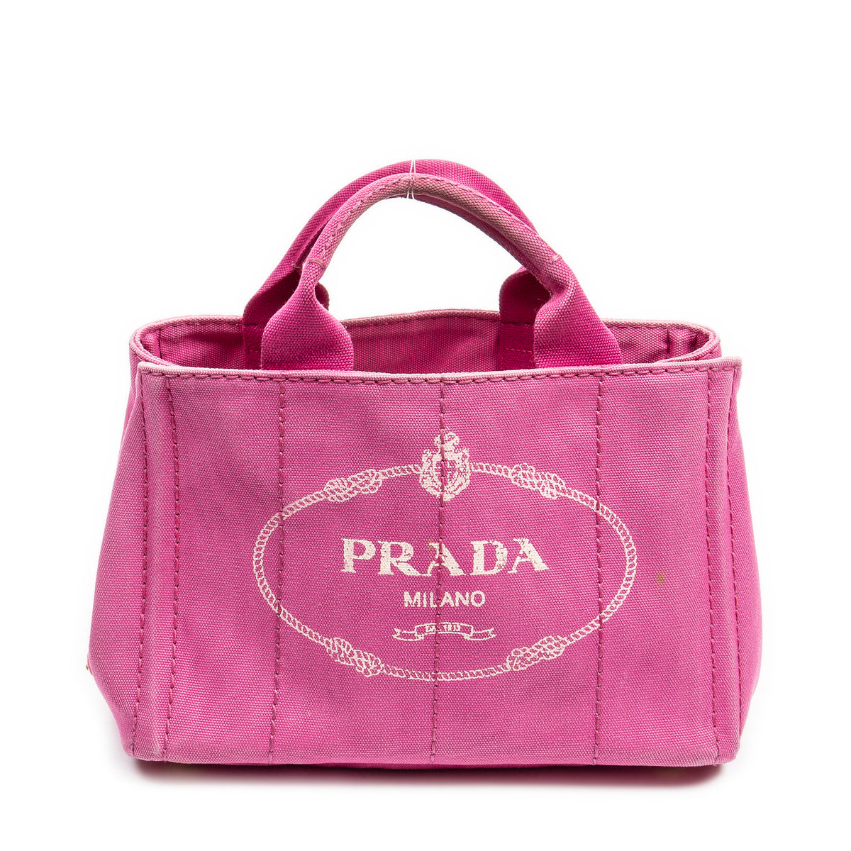 Handbag Small Canapa Tote Pink Canapa Canvas