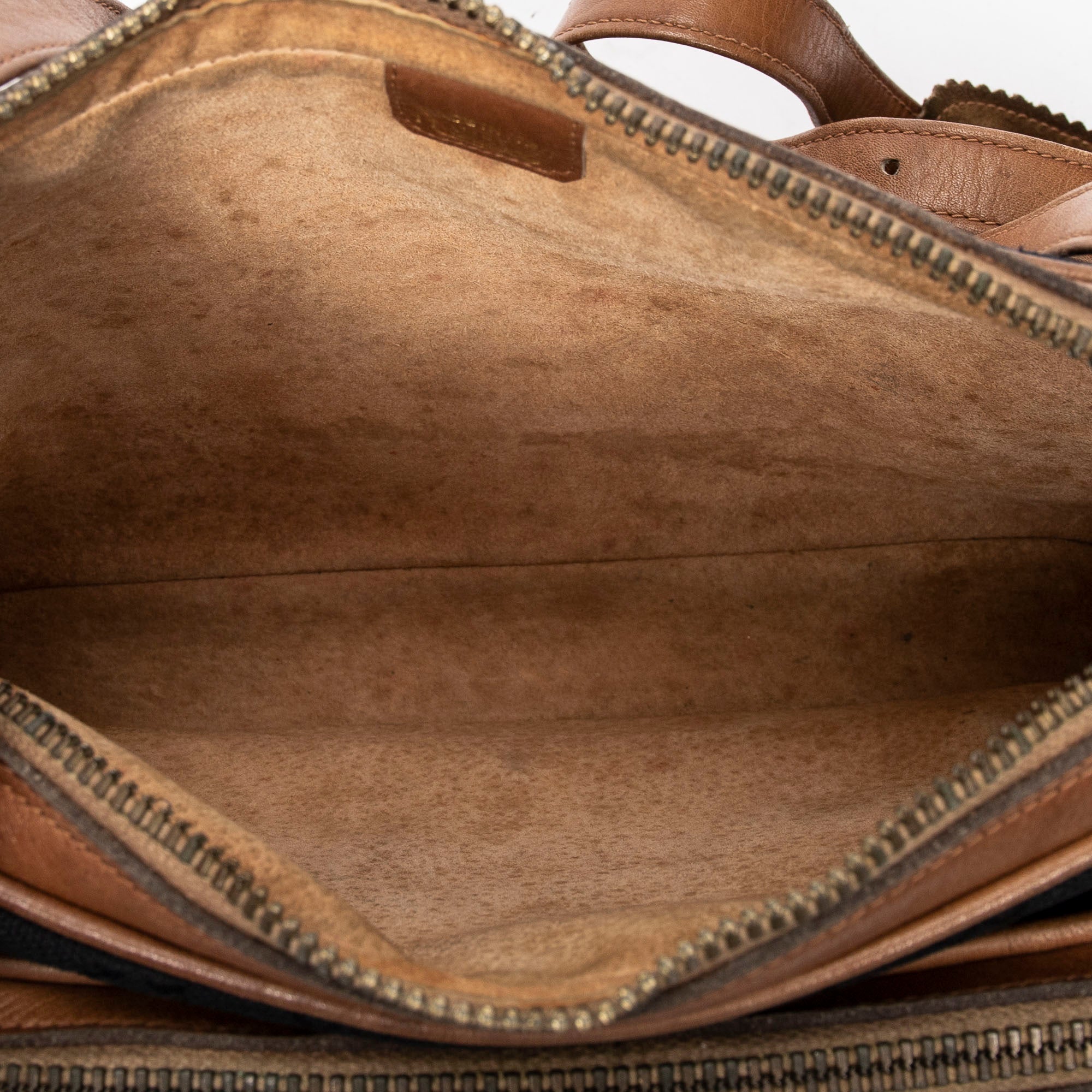 Shoulder Bag Vintage Rectangular Zip Shoulder Bag Brown Monogrammed Canvas