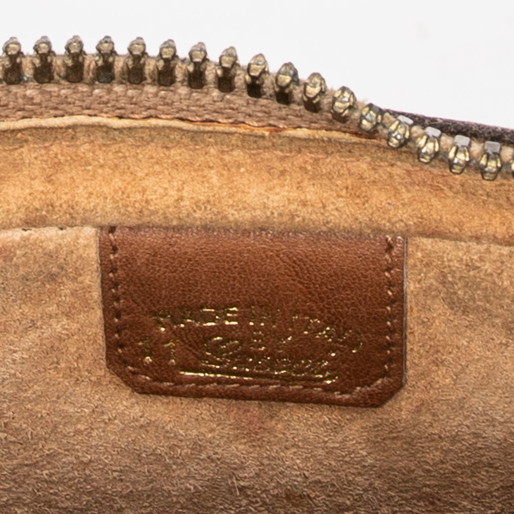 Shoulder Bag Vintage Rectangular Zip Shoulder Bag Brown Monogrammed Canvas