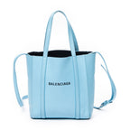 Shoulder Bag XXS Everyday Tote Light Blue Grained Leather
