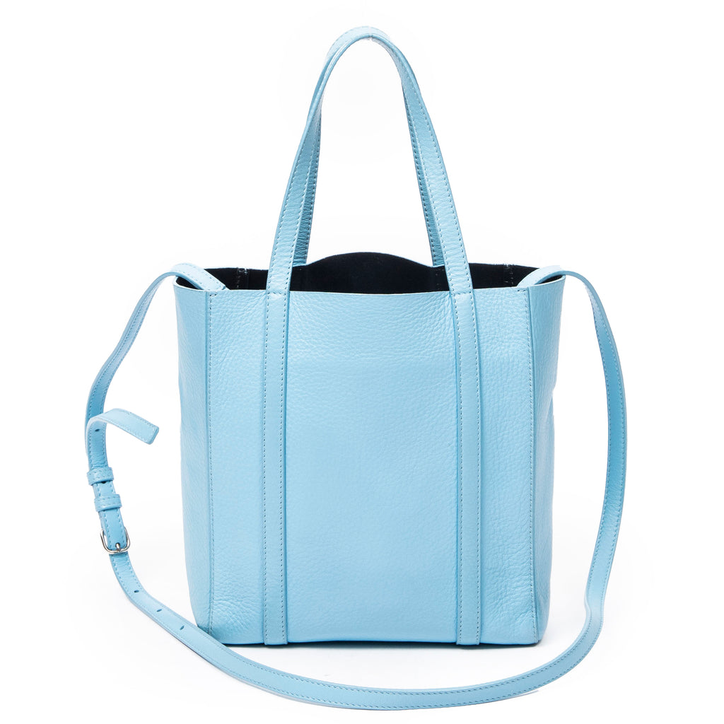 Shoulder Bag XXS Everyday Tote Light Blue Grained Leather