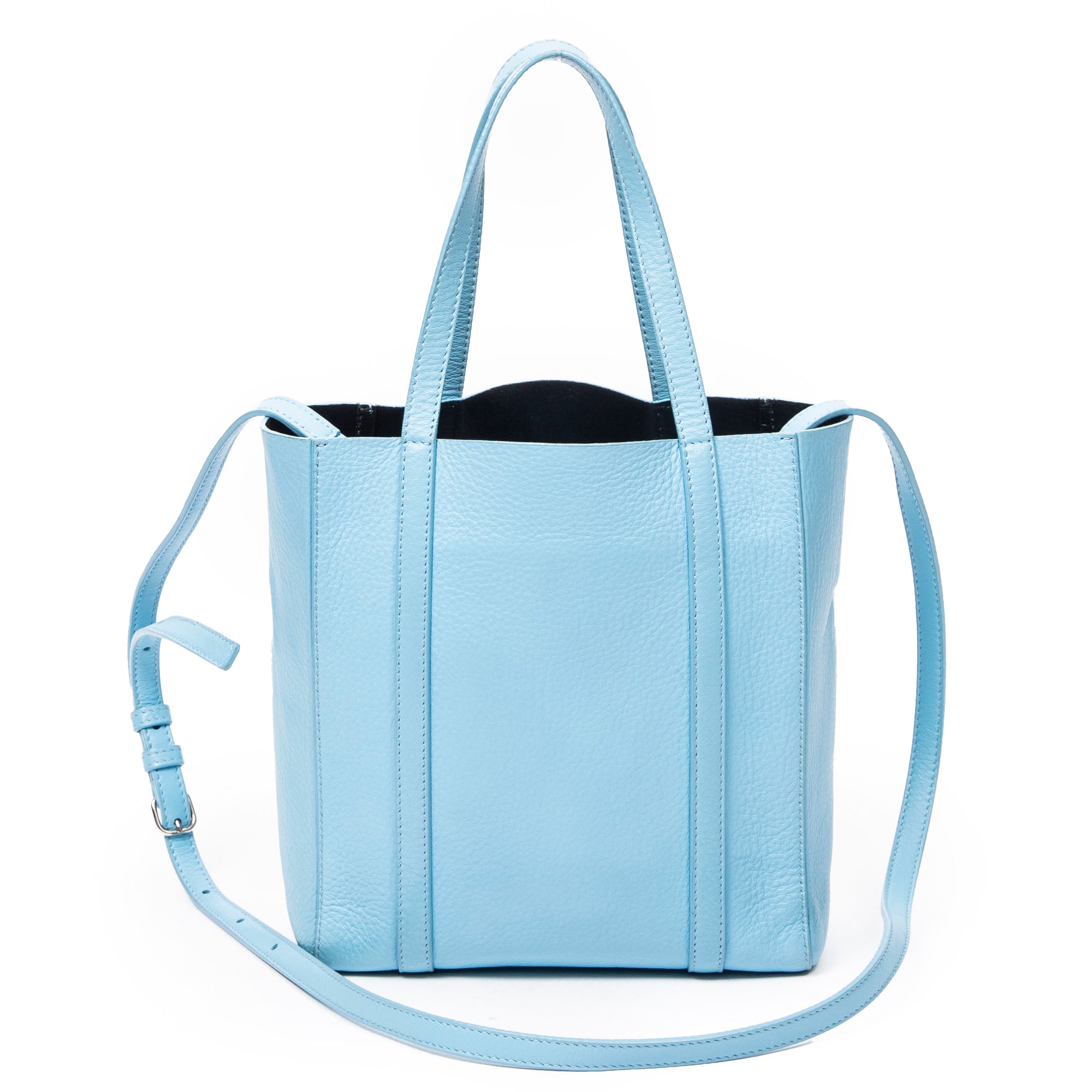 Shoulder Bag XXS Everyday Tote Light Blue Grained Leather