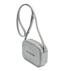 Shoulder Bag XS Everyday Camera Bag Silver Glitter Leather