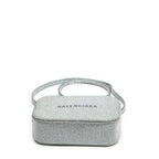 Shoulder Bag XS Everyday Camera Bag Silver Glitter Leather