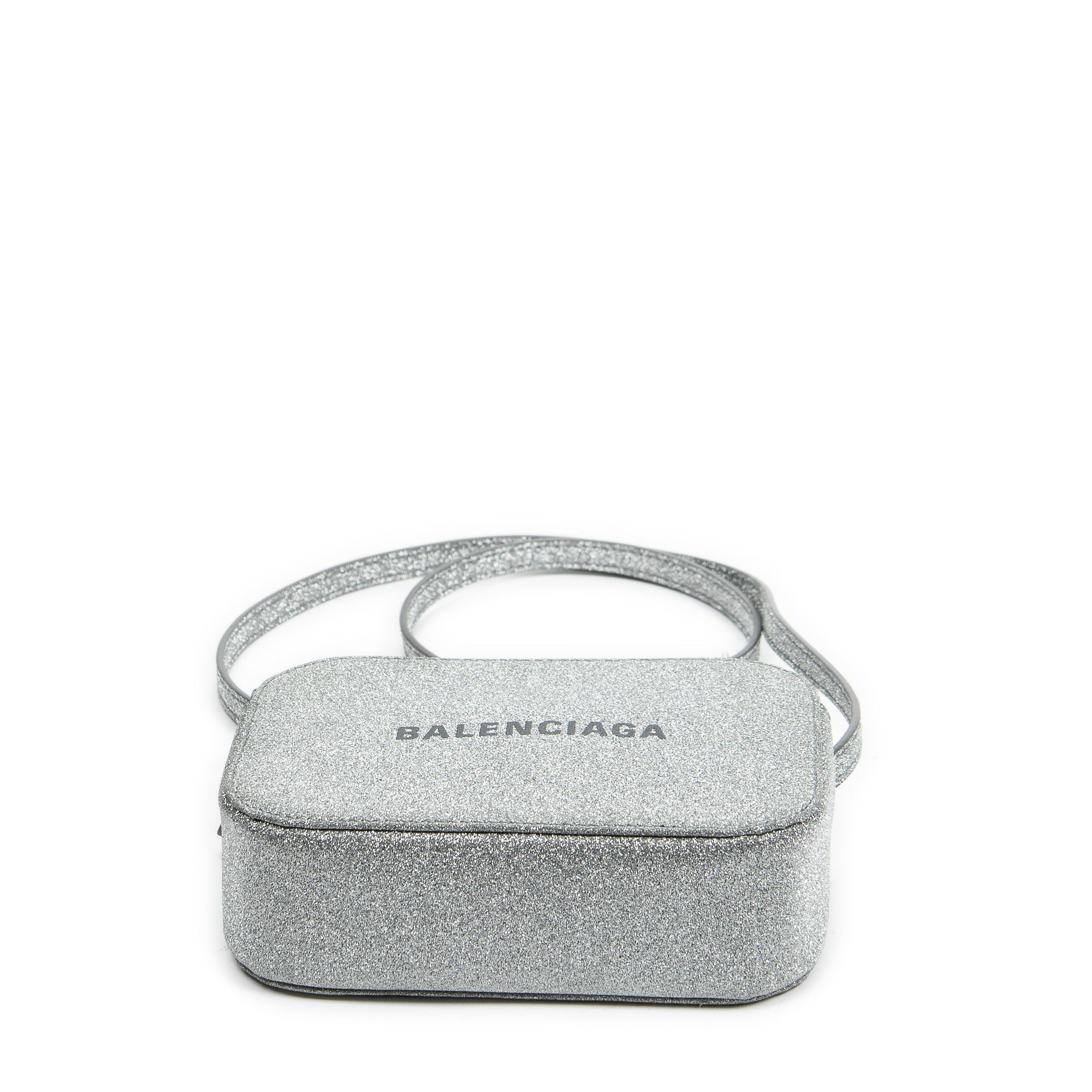 Shoulder Bag XS Everyday Camera Bag Silver Glitter Leather