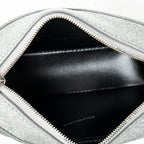 Shoulder Bag XS Everyday Camera Bag Silver Glitter Leather