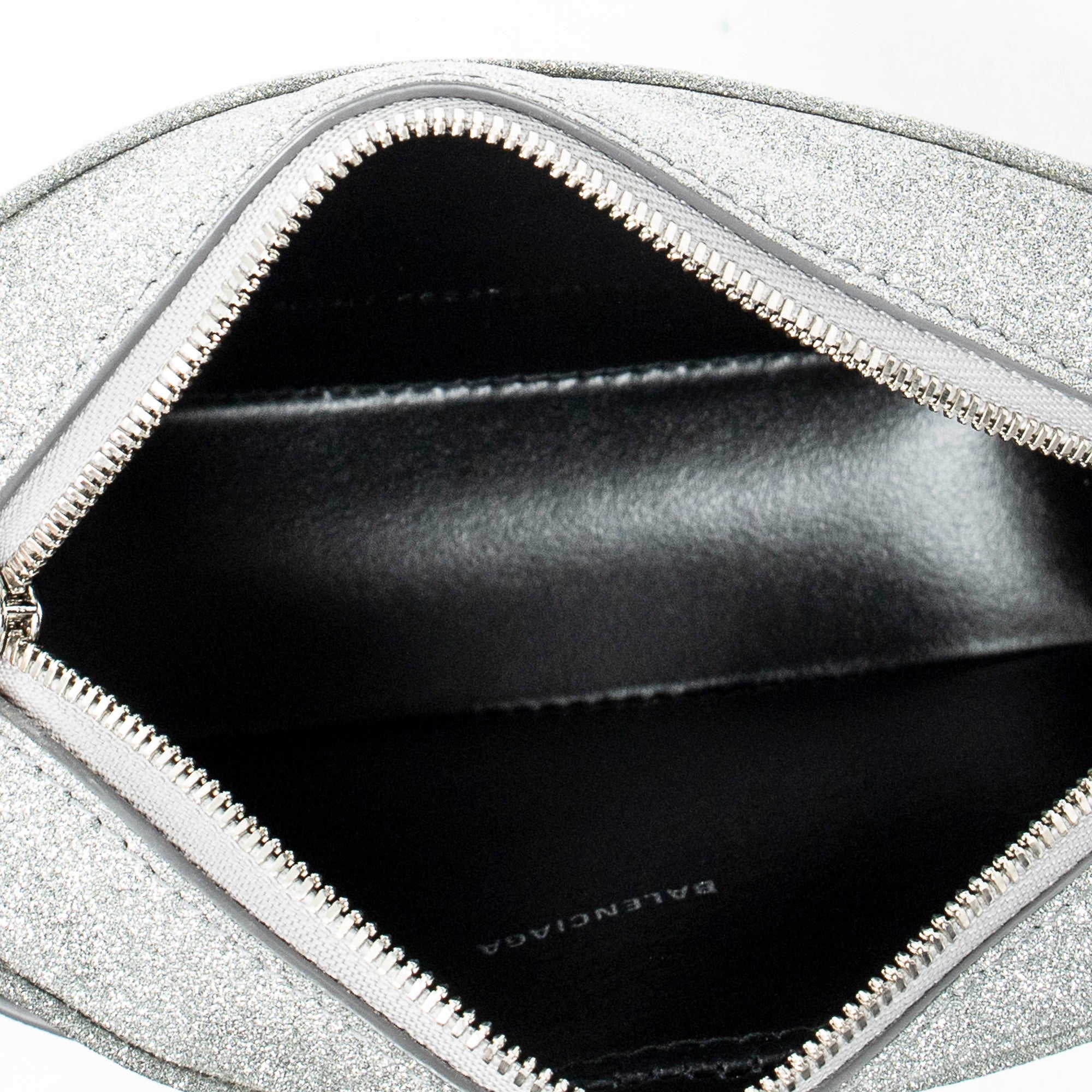 Shoulder Bag XS Everyday Camera Bag Silver Glitter Leather
