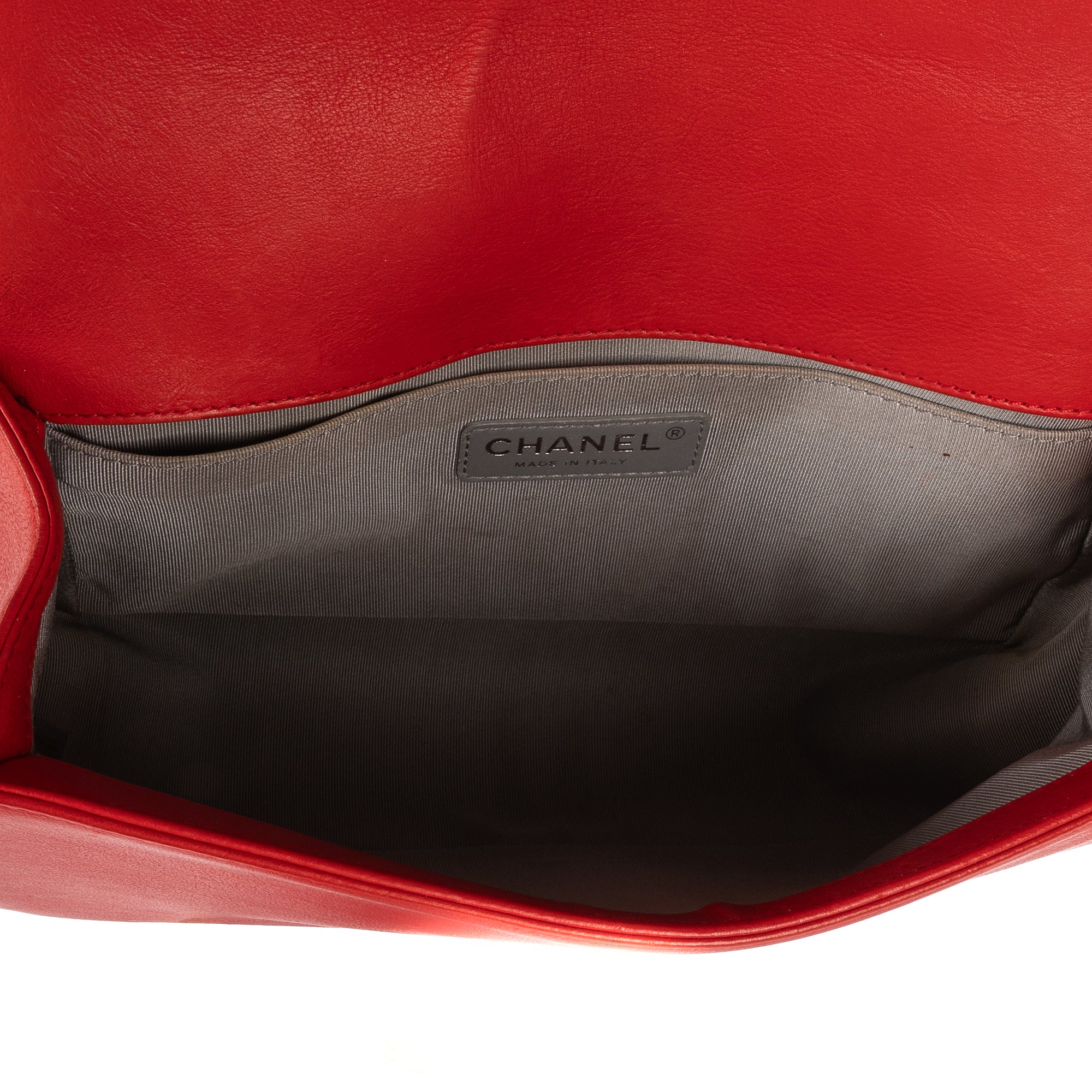 Shoulder Bag Wild Stitch Boy Red Quilted Calfskin Leather