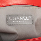 Shoulder Bag Wild Stitch Boy Red Quilted Calfskin Leather