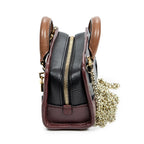 Bolso de Hombro Micro Mini Amazona Piel Granulada Negra