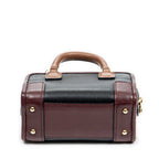 Bolso de Hombro Micro Mini Amazona Piel Granulada Negra