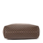 Bolso de mano pequeño cuadrado, tote, lona revestida Macadam marrón