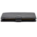 Wallet CC Timeless Long Bifold Wallet Black Caviar Leather