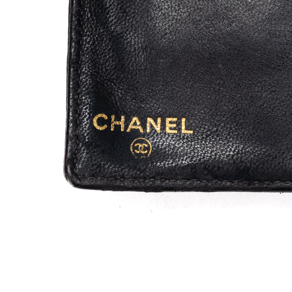 Wallet CC Timeless Long Bifold Wallet Black Caviar Leather