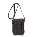 Shoulder Bag Small Flap Crossbody Dark Brown Zucchino Canvas
