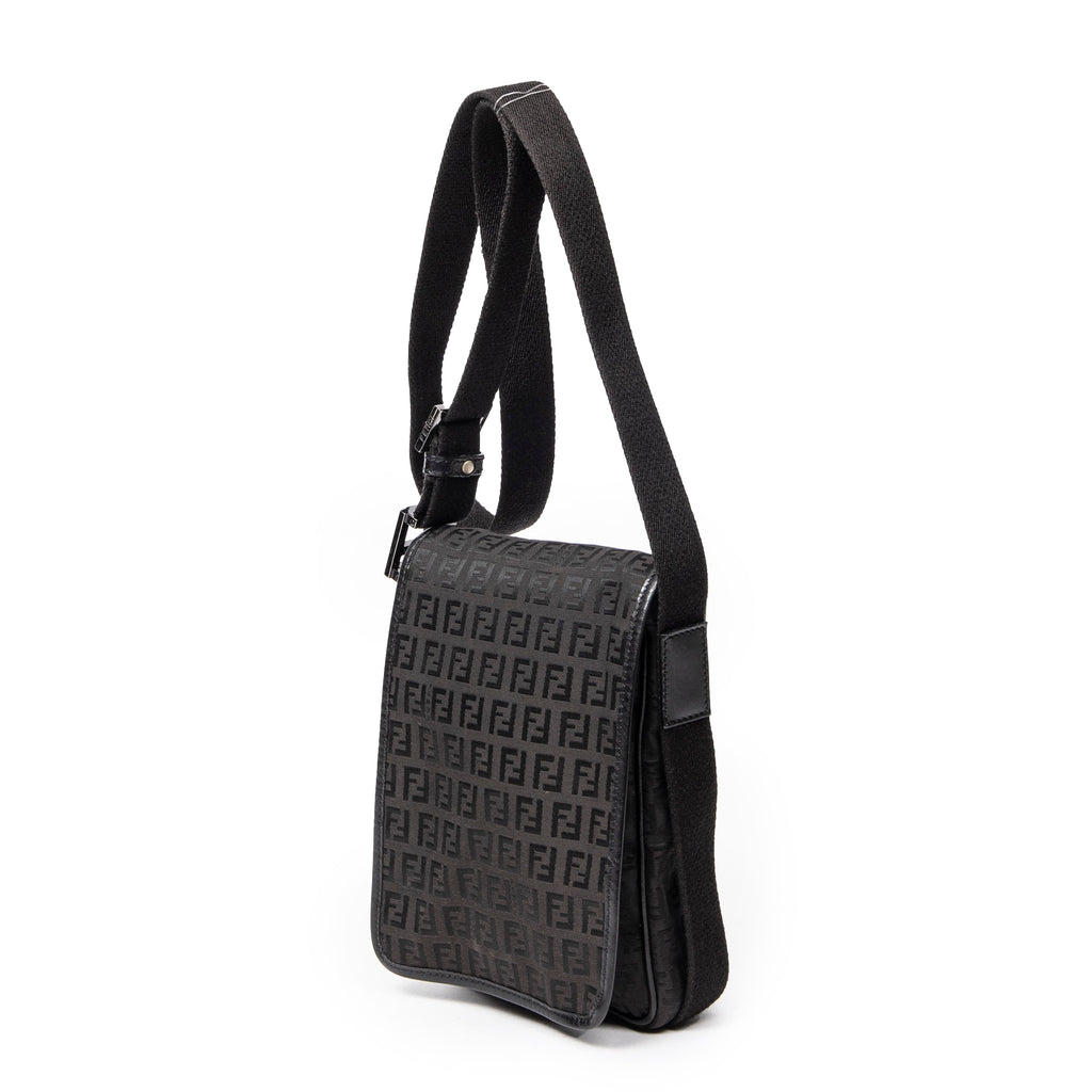 Shoulder Bag Small Flap Crossbody Dark Brown Zucchino Canvas