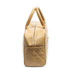 Handbag CC Timeless Bowler Bag Tan Quilted Caviar Leather