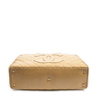 Handbag CC Timeless Bowler Bag Tan Quilted Caviar Leather