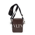 Shoulder Bag Small VLTN Crossbody Mocca Smooth Calfskin Leather