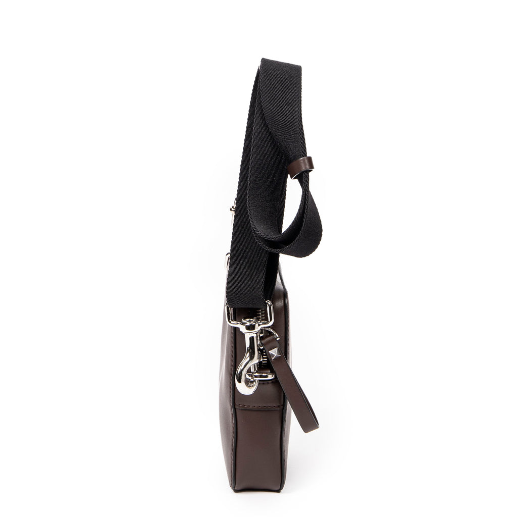 Shoulder Bag Small VLTN Crossbody Mocca Smooth Calfskin Leather