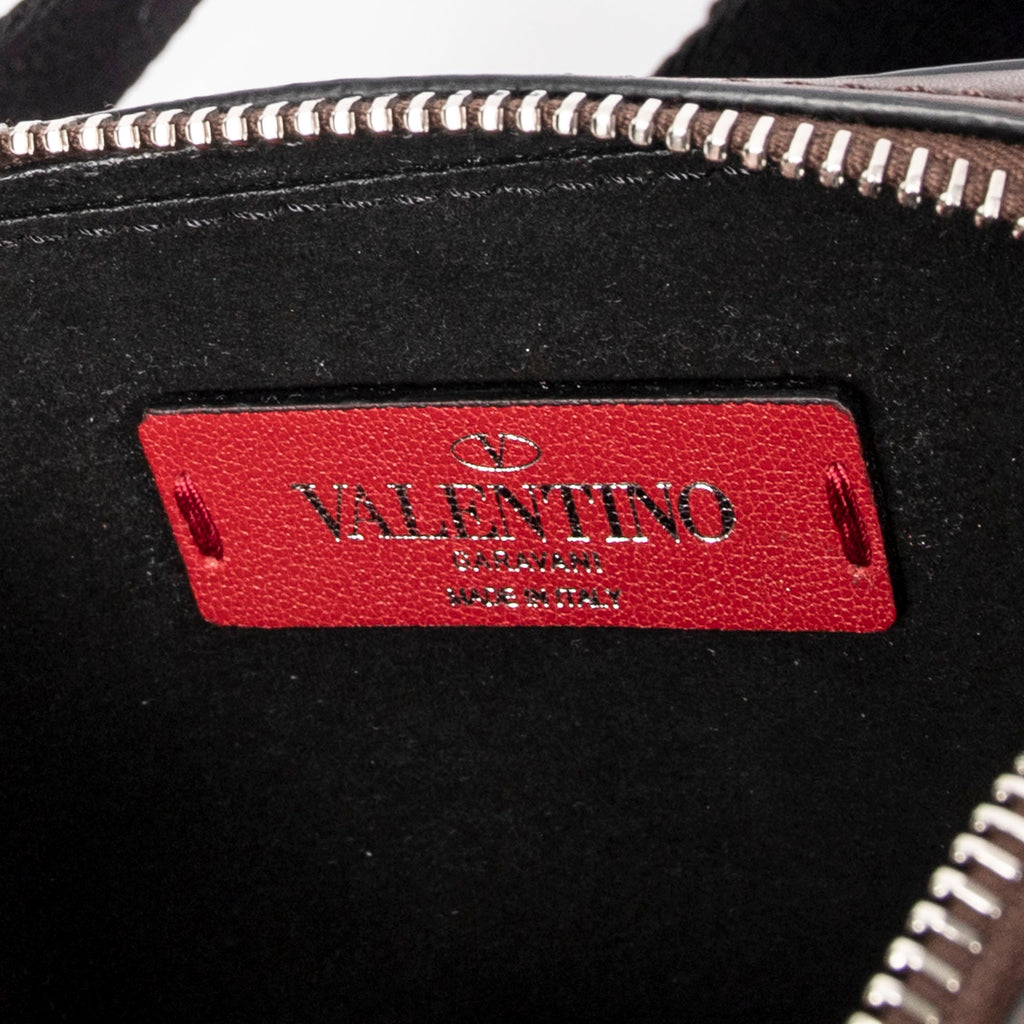 Shoulder Bag Small VLTN Crossbody Mocca Smooth Calfskin Leather