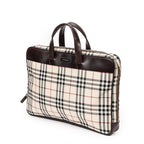 Shoulder Bag Business Bag Beige Nova Check Canvas