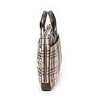 Shoulder Bag Business Bag Beige Nova Check Canvas