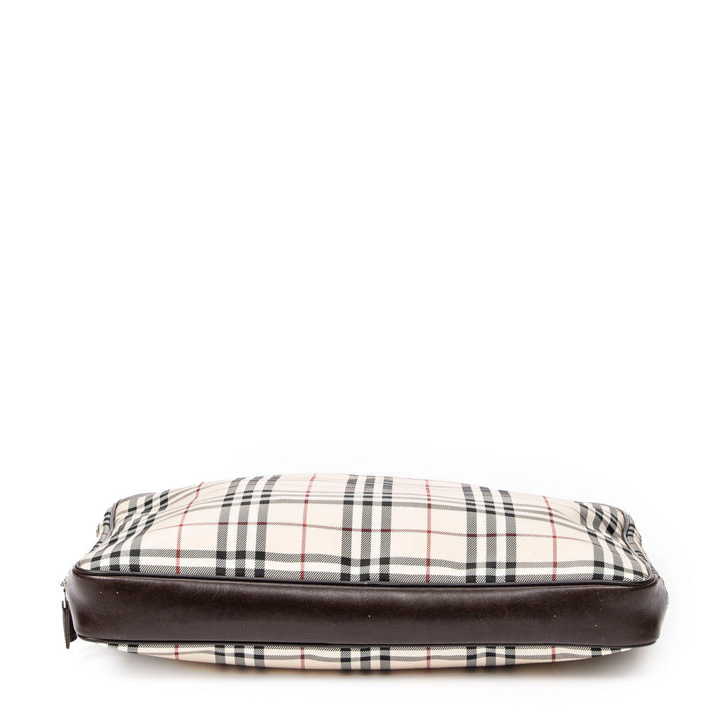 Shoulder Bag Business Bag Beige Nova Check Canvas