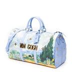 Travel Bag Ltd. Ed. Jeff Koons Masters Collection Van Gogh Keepall Bandouliere 50 Blue Masters Collection Van Gogh Printed Coated Canvas