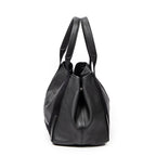 Bolso de Hombro Pequeño Cabas Navy Piel de Becerro Negra