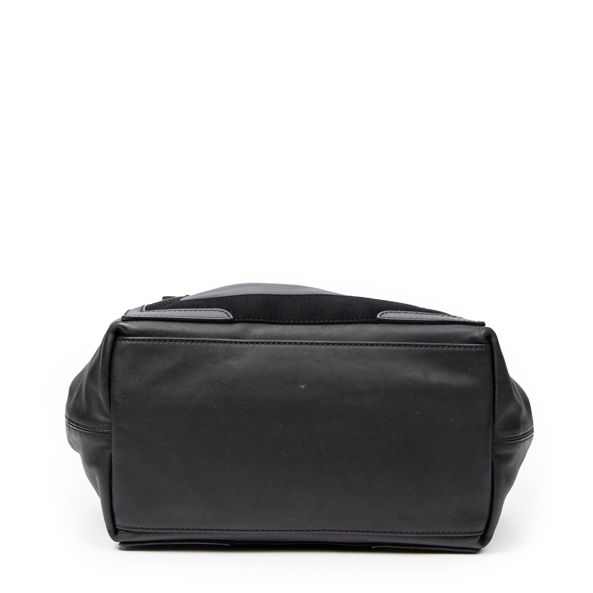 Bolso de Hombro Pequeño Cabas Navy Piel de Becerro Negra