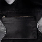 Bolso de Hombro Pequeño Cabas Navy Piel de Becerro Negra