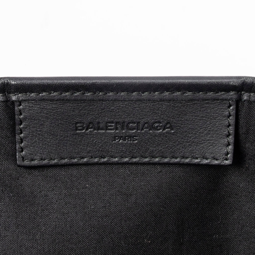 Bolso de Hombro Pequeño Cabas Navy Piel de Becerro Negra