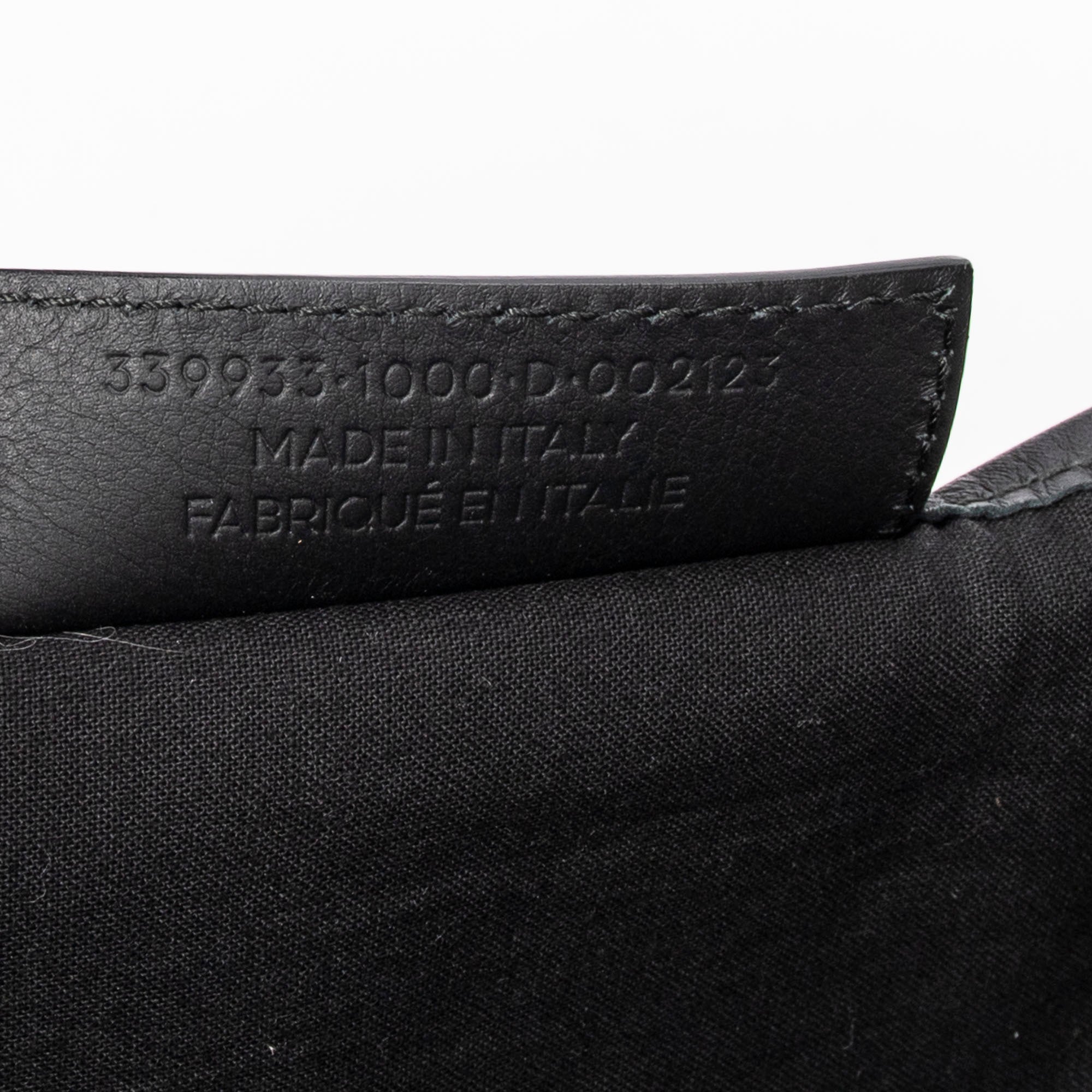Bolso de Hombro Pequeño Cabas Navy Piel de Becerro Negra