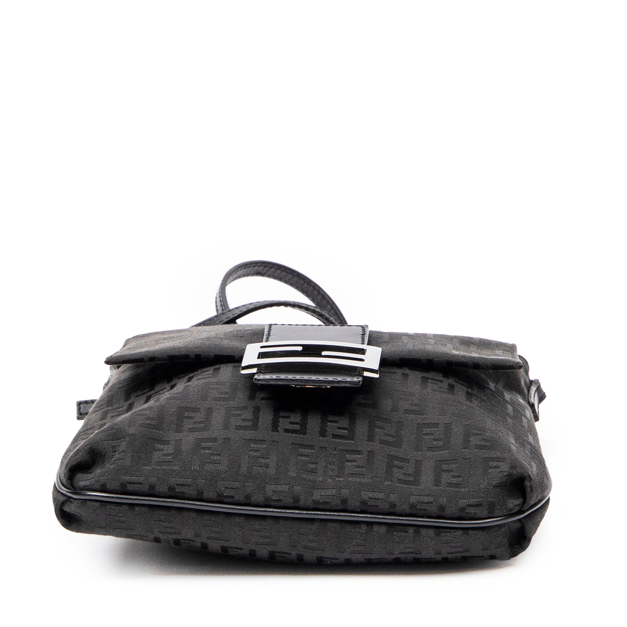 Shoulder Bag Small Flap Crossbody Black Zucchino Canvas