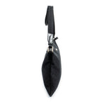 Shoulder Bag Large Denim Flat Messenger Black Monogrammed Denim Canvas
